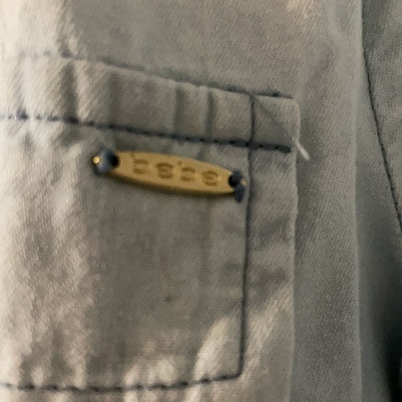 Bebe jean 3/4 sleeve top - Picture 2 of 6